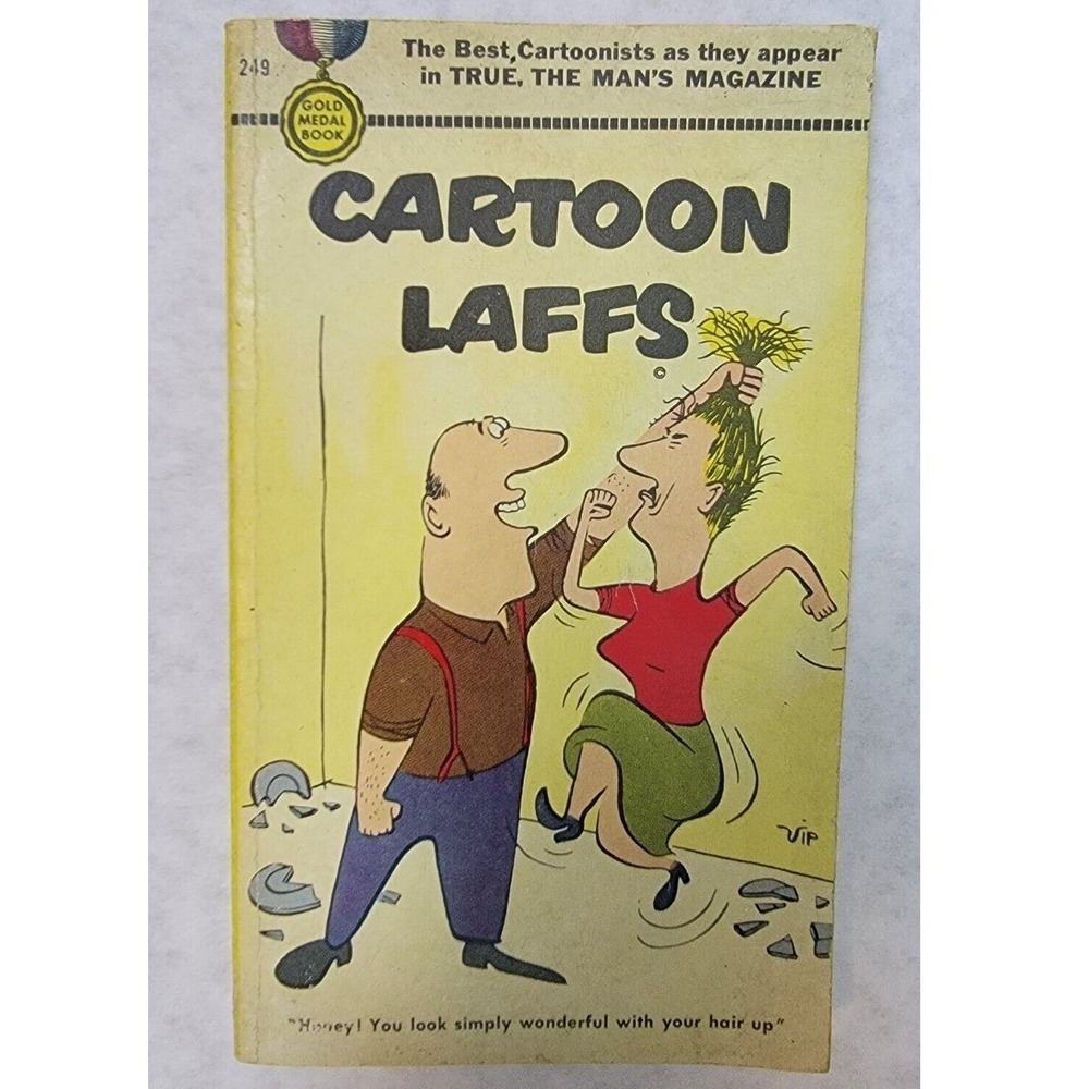 Cartoon Laffs From True Magazine 1953 Gold Medal Book #249 Vintage